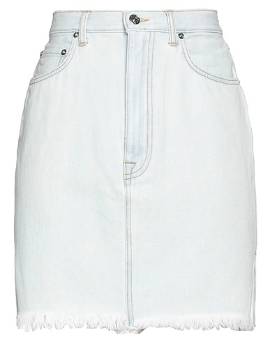 (+) PEOPLE Mini skirt Blue 100% Cotton