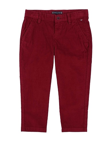 TOMMY HILFIGER Casual trouser Burgundy 98% Cotton, 2% Elastane