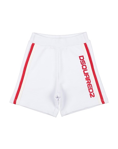 DSQUARED2 Shorts & Bermuda White 100% Cotton, Elastane