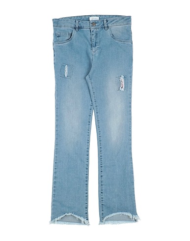 GAUDÌ Denim trousers Blue 95% Cotton, 5% Elastane