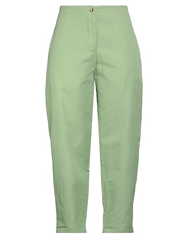 OTTOD'AME Pantalone Verde chiaro 66% Cotone, 34% Canapa
