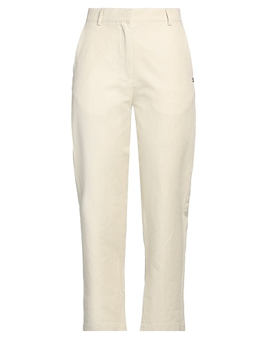 OTTOD'AME Casual trouser Ivory 66% Cotton, 34% Hemp