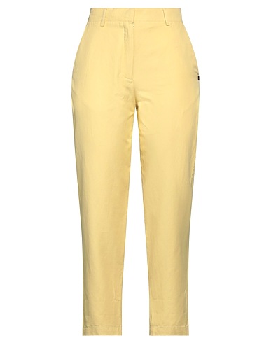 OTTOD'AME Pantalone Giallo pastello 66% Cotone, 34% Canapa