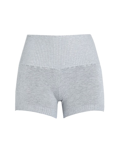 FRANKIES BIKINIS Shorts & Bermuda Estelle Knit Short
 Light grey 80% Viscose, 20% Nylon