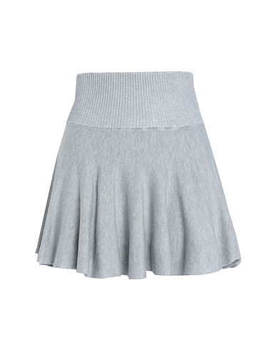 FRANKIES BIKINIS Mini skirt Claude Knit Skirt
 Light grey 80% Viscose, 20% Nylon