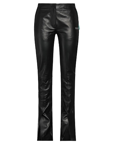 OFF-WHITE™ Leather pant NERO 100% Lambskin