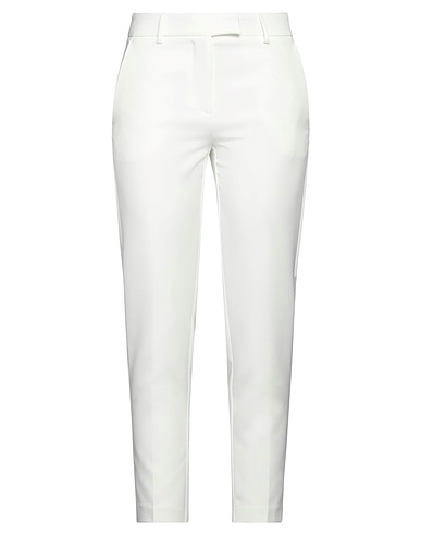 HOPPER Pantalone Bianco 89% Poliestere, 11% Elastan