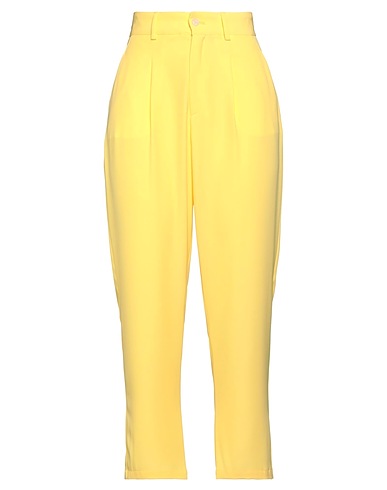 OTTOD'AME Pantalone Giallo 97% Poliestere, 3% Elastan