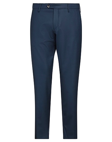 MICHAEL COAL Casual pants Midnight blue 55% Polyester, 24% Virgin Wool, 19% Viscose, 2% Elastane