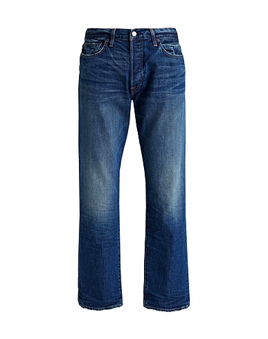 RE/DONE Denim trousers Blue 98% Cotton, 2% Polyurethane