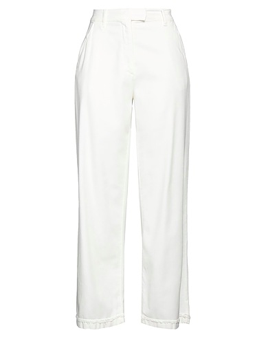 ALESSIA SANTI Casual trouser White 53% Lyocell, 44% Cotton, 3% Elastane