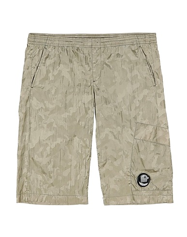 C.P. COMPANY UNDERSIXTEEN Shorts & Bermuda Sage green 100% Polyamide