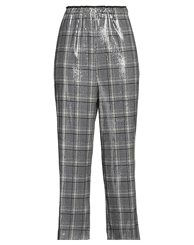 PIANURASTUDIO Casual pants Grey 97% Polyester, 3% Elastane