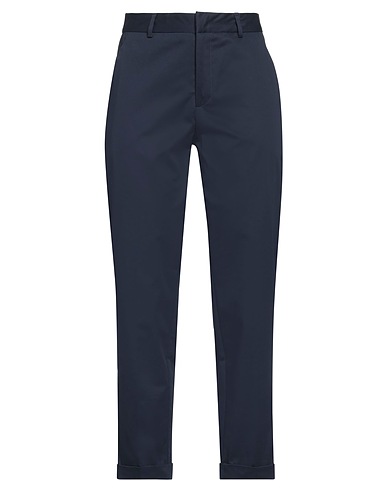 MILLENOVECENTOSETTANTOTTO Casual trouser Navy blue 97% Cotton, 3% Elastane