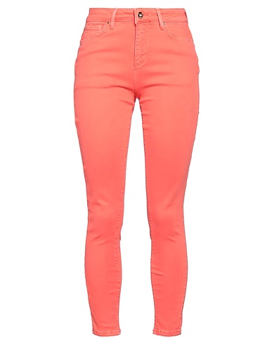 FRACOMINA Denim pants Coral 83% Cotton, 14% Viscose, 3% Elastane
