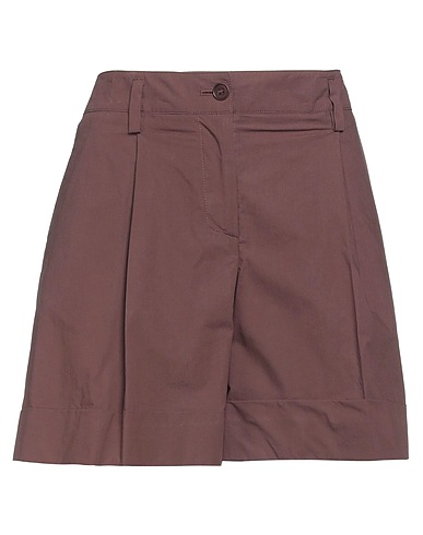 P.A.R.O.S.H. Shorts & Bermuda Chocolate brown 100% Cotton