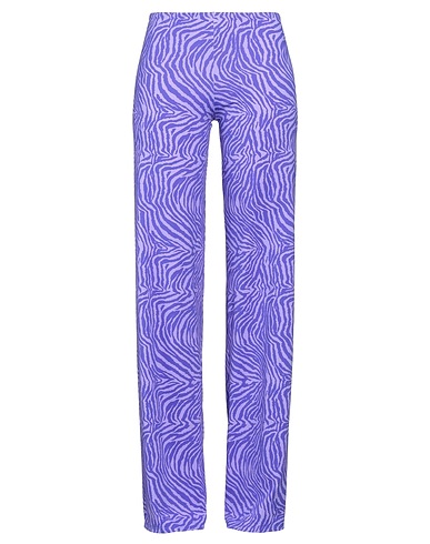 IU RITA MENNOIA Casual pants Purple 83% Polyamide, 17% Elastane