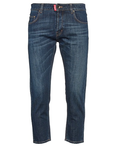GAëLLE Paris Denim trousers Blue 99% Cotton, 1% Elastane