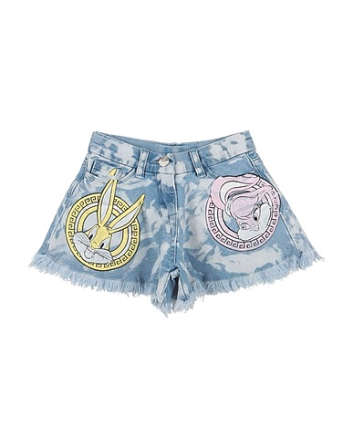 MONNALISA Denim shorts Blue 99% Cotton, 1% Elastane
