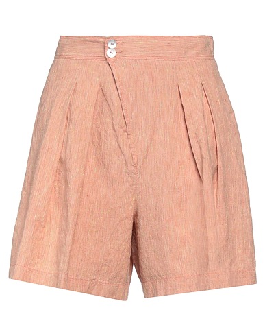 FORTE_FORTE Shorts et Bermudas Camel 62% Lin, 36% Coton, 2% Polyester