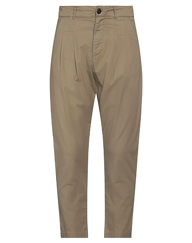 HUGE UNDERGROUND BUSINESS Casual trouser Military green 97% Cotton, 3% Elastane
