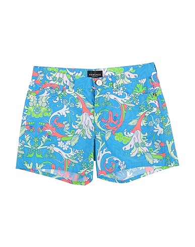 VERSACE YOUNG Shorts & Bermuda Azure 100% Cotton