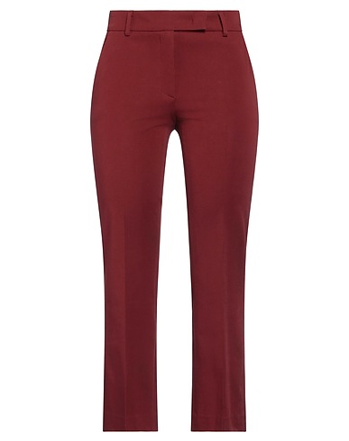 AGO E FILO Casual trouser Burgundy 92% Cotton, 8% Elastane