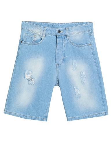 STILOSOPHY Denim shorts Blue 100% Cotton
