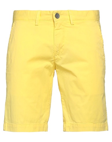 JECKERSON ショートパンツ＆バミューダパンツ イエロー コットン 97% / ポリウレタン 3%