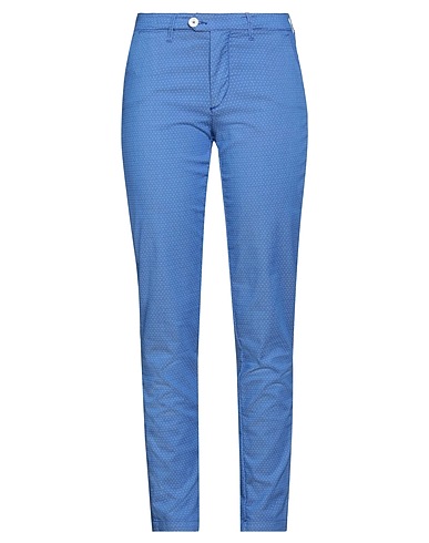 OAKS Casual pants Azure 53% Cotton, 42% Polyamide, 5% Elastane