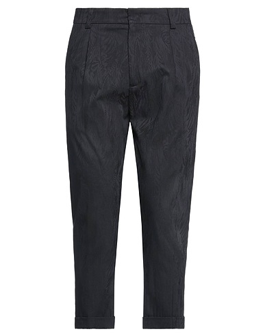 PAOLO PECORA Casual trouser Black 61% Cotton, 36% Polyamide, 3% Elastane