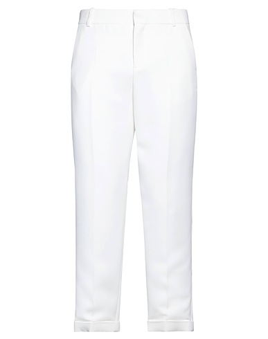 BALMAIN Casual trouser White 100% Viscose, Polyester, Cotton, Elastane