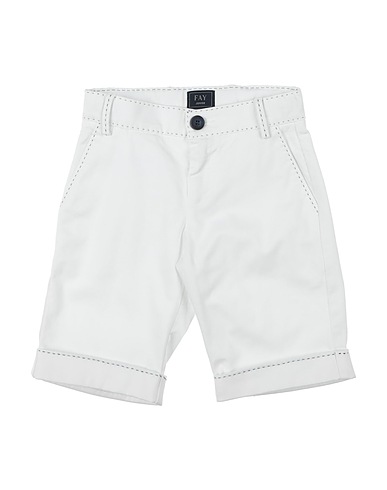 FAY Shorts & Bermuda White 97% Cotton, 3% Elastane, Polyester