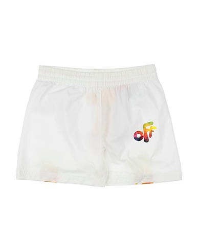 OFF-WHITE™ KIDS Shorts & Bermuda White 100% Polyester, Polyamide, Elastane