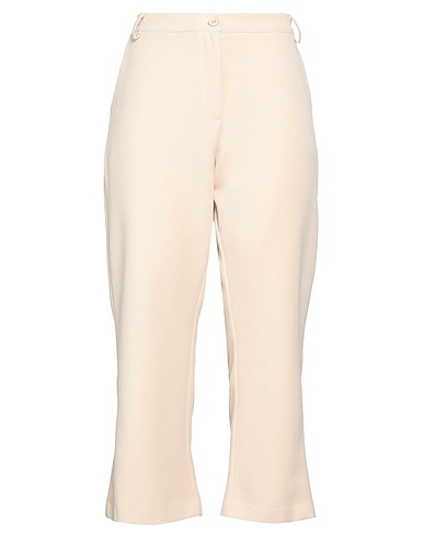SPAGO DONNA Casual pants Beige 93% Polyester, 7% Elastane