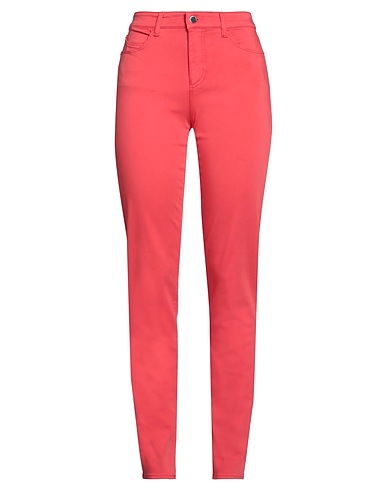 EMPORIO ARMANI Casual trouser Coral 66% Cotton, 23% Lyocell, 8% Polyester, 3% Elastane