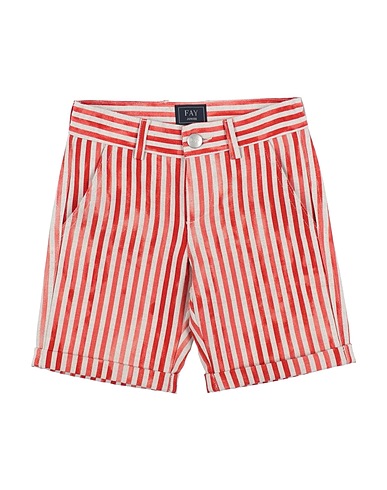 FAY Shorts & Bermuda Rust 52% Linen, 48% Cotton, Soft Leather