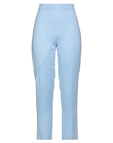 SIMONA CORSELLINI Casual pants Sky blue 96% Viscose, 4% Elastane