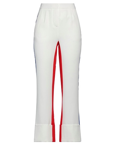 WEILI ZHENG Casual pants Ivory 100% Polyester