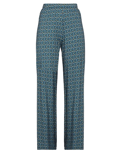 MIKI THUMB Casual trouser Azure 100% Cotton