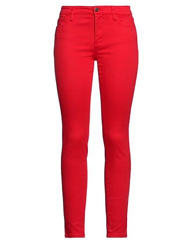 ARMANI EXCHANGE Denim pants Red 92% Cotton, 5% Elastomultiester, 3% Elastane