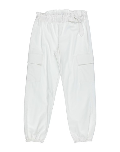 ALETTA Casual trouser White 100% Cotton