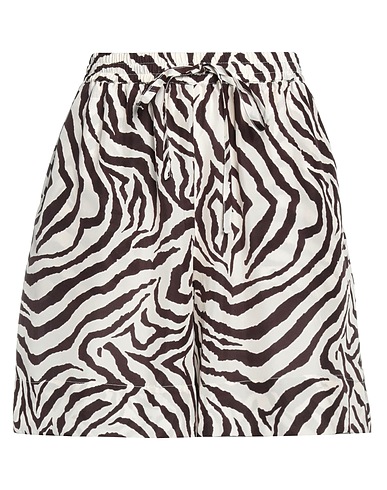 P.A.R.O.S.H. Shorts & Bermuda Dark brown 100% Silk