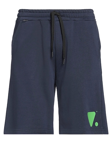 VALVOLA. Shorts & Bermuda Navy blue 100% Cotton