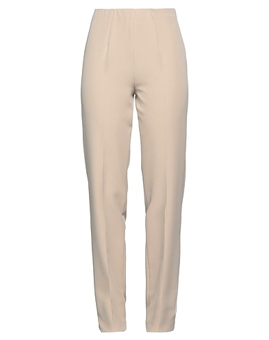 BOUTIQUE de la FEMME Pantalon Beige 89% Polyester, 11% Élasthanne