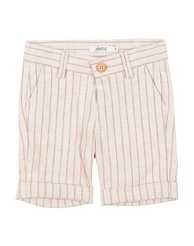 ALETTA Shorts & Bermuda Beige 50% Cotton, 50% Linen