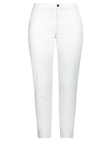 DIANA GALLESI Casual pants Ivory 96% Cotton, 4% Eco Polyester