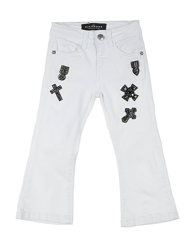 JOHN RICHMOND Denim pants White 98% Cotton, 2% Elastane