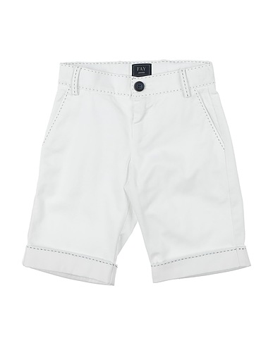 FAY Shorts & Bermuda Bianco 97% Cotone, 3% Elastan, Poliestere