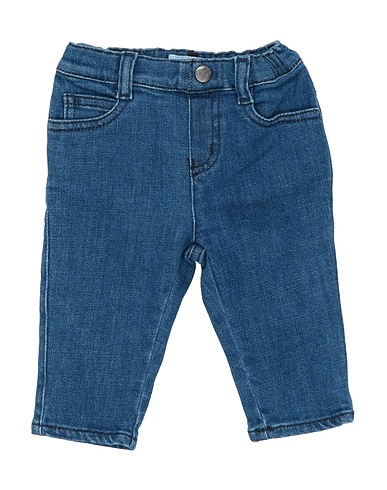 EMPORIO ARMANI Denim trousers Blue 99% Cotton, 1% Elastane
